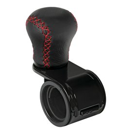 Madlo na volant koule REVOLVE kůže/červená nit s ložiskem 20-40mm