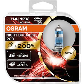 OSRAM NIGHT BREAKER 200, 12V H4, 2ks