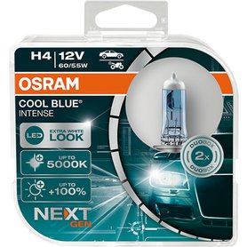 Autožárovka OSRAM Cool Blue INTENSE NextGeneration 5000K H4 12V 60/55W + 100%, 2ks