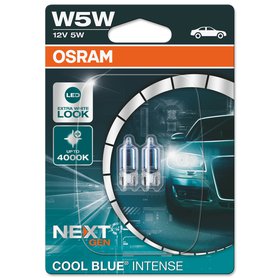 Autožárovka OSRAM Cool Blue INTENSE NextGeneration 4000K 12V W5W + 100%, 2ks