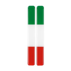 Logo 3D Italská vlajka - proužek 15x138mm 2ks