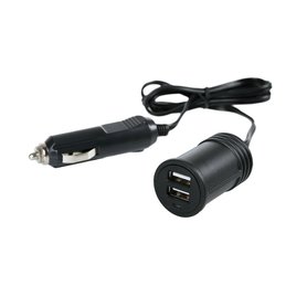 USB nabíječka do auta s kabeláží 2 x USB 12/24V 3000 mA LAMPA Italy
