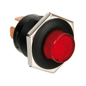 Tlačítkový spínač s LED světlem BUTTON SWITCH 12/24V 5A - červený