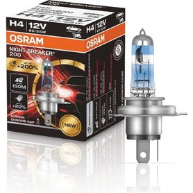 Žárovky H4 Osram Night Breaker +200% 1 ks