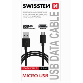 Swissten 71504301 Kabel datový USB/micro USB 1,5m