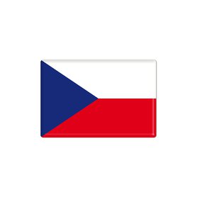 Samolepka 3D plastická - vlajka Česká Rebublika