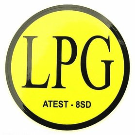 Samolepka LPG venkovní 70 mm ATEST-8SD 1ks