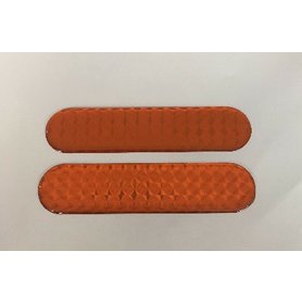 Samolepka 3D odrazka PRUH 10,5x2,3cm - oranžový 2ks